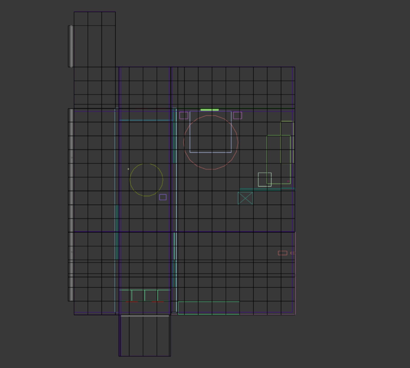 Rzut przestrzeni z modelu 3D